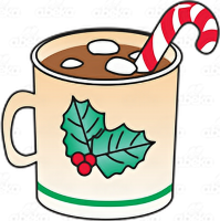 a cup of christmas cocoa